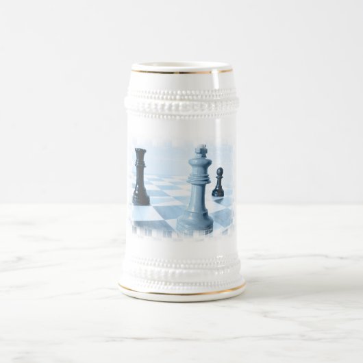 Chope À Bière Bière Stein de conception d'échecs (Centre)