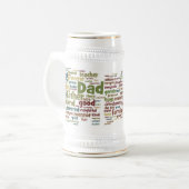Chope À Bière Bière Stein de fête des pères (Devant gauche)