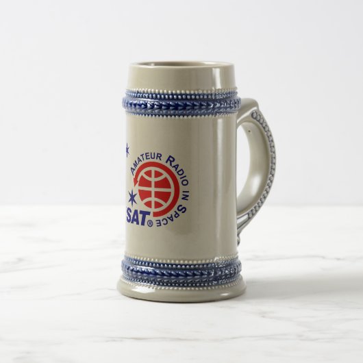 Chope À Bière Bière Stein de logo d'AMSAT (Devant droit)