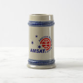 Chope À Bière Bière Stein de logo d'AMSAT (Centre)