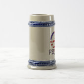 Chope À Bière Bière Stein de paix (Centre)