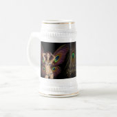 Chope À Bière Bière Stein de papillon de Barbara Mackowiak (Devant gauche)