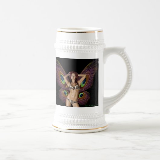 Chope À Bière Bière Stein de papillon de Barbara Mackowiak (Droite)