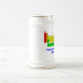 Chope À Bière Bière Stein de Tableau périodique par des (Centre)