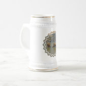 Chope À Bière Bière Stein de troupeau d'éléphant (Devant gauche)