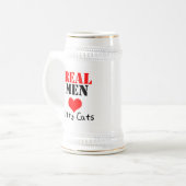 Chope À Bière Bière Stein de "vrais d'hommes d'amour chats de (Devant gauche)