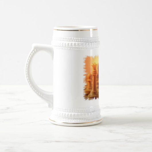 Chope À Bière Bière Stein d'échecs de jeu (Gauche)