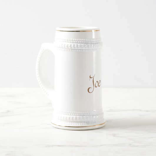 Chope À Bière bière traditionnelle en céramique stein (Devant gauche)