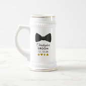 Chope À Bière Black Tie Groom Nom Poker Night Beer Stein  (Gauche)