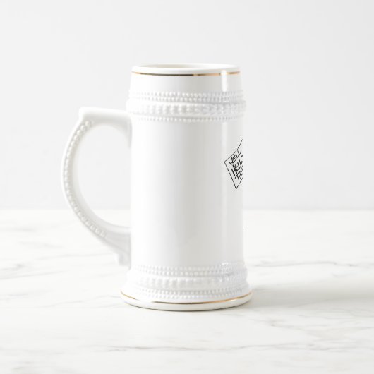 Chope À Bière Blanc et or de Greep Stein (Gauche)