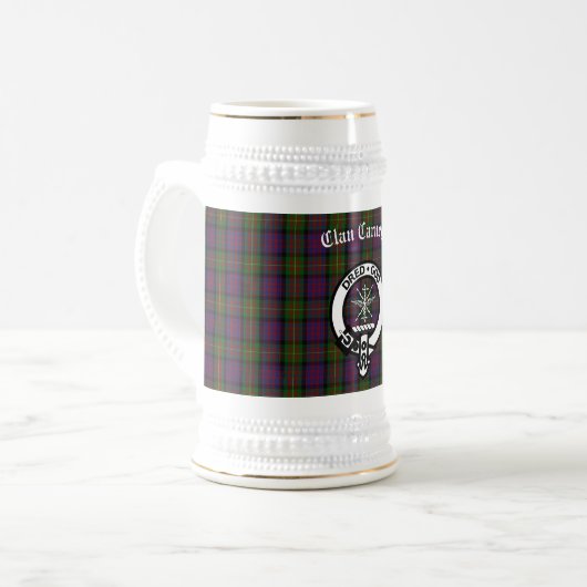 Chope À Bière Blason de Clan Carnegie et Tartan (Devant gauche)