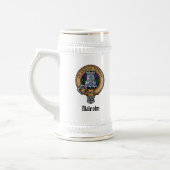 Chope À Bière Blason du clan Malcolm sur tartan (Gauche)