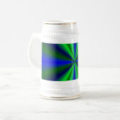 Chope À Bière blau grün Regenbogen (Devant gauche)
