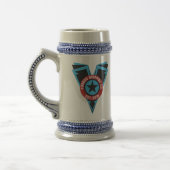 Chope À Bière Blck et bière bleue Stein (Gauche)
