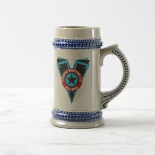 Chope À Bière Blck et bière bleue Stein