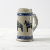 Chope À Bière Bleu Dala Horse Stein (Devant droit)