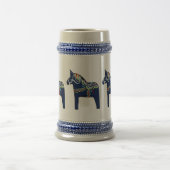 Chope À Bière Bleu Dala Horse Stein (Centre)