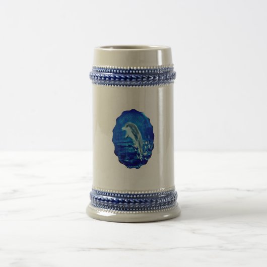Chope À Bière Bleu dauphin (Centre)
