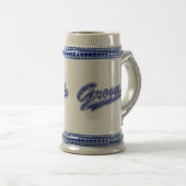 Chope À Bière Bleu de la pièce (Devant droit)