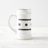 Chope À Bière Bleu foncé avec étoiles d'or (Gauche)