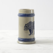 Chope À Bière Bleu nouwork Bear Stein (Centre)