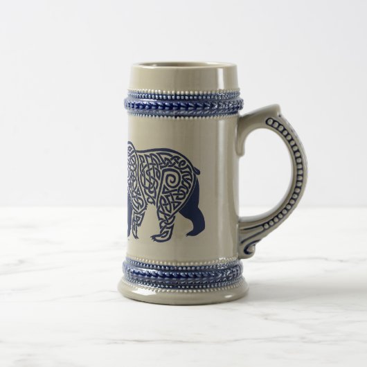 Chope À Bière Bleu nouwork Bear Stein (Droite)