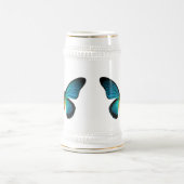 Chope À Bière Bleu papillon Stein (Centre)