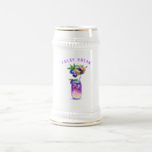 Chope À Bière Blueberry Juice Cool Boire Cocktail Bière Stein