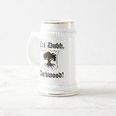 Chope À Bière "Bobine Dubh, Darkwood !" Stein avec le chêne - (Devant gauche)