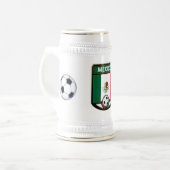 Chope À Bière Boisson Stein du football du Mexique (Devant gauche)