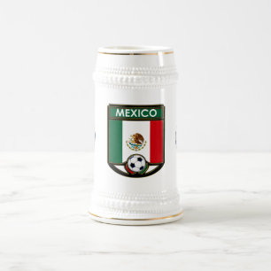 Chope À Bière Boisson Stein du football du Mexique