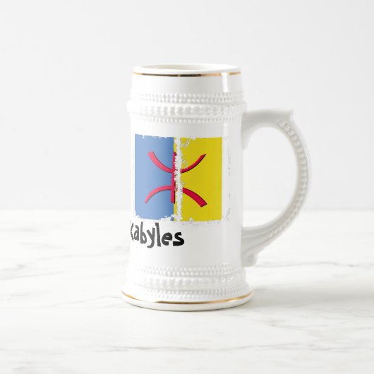 Chope À Bière Boîte 3 Stein sale de drapeau de Kabylia (Droite)
