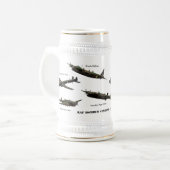 Chope À Bière Bomber Command Stein. (Devant gauche)