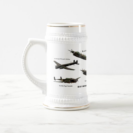 Chope À Bière Bomber Command Stein. (Gauche)