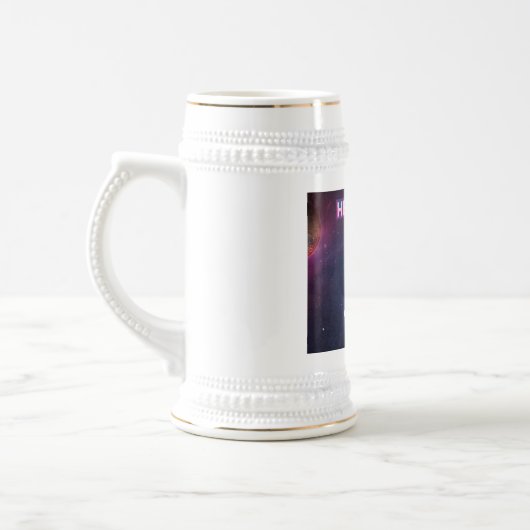 Chope À Bière Bonjour de l'espace. (Gauche)
