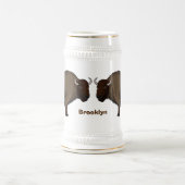 Chope À Bière Bonne illustration de bison américain (Centre)