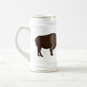 Chope À Bière Bonne illustration de bison américain (Gauche)