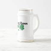 Chope À Bière Borg Boss Irish Beer Stein - Perfect Gift (Devant droit)