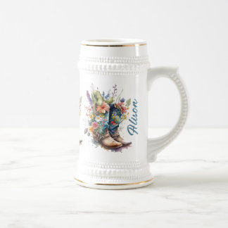 Chope À Bière Bottes de fille personnalisée