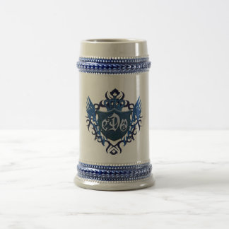 Chope À Bière Bouclier-Bière BLEUE Stein