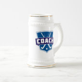 Chope À Bière Bouclier des entraîneurs de hockey sur gazon (Devant droit)