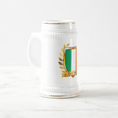 Chope À Bière Bouclier du drapeau de la République d'Irlande (Devant gauche)