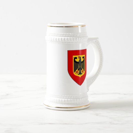 Chope À Bière Bouclier Stein d'Eagle d'Allemand (Devant droit)