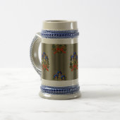 Chope À Bière Bougies et couronne de Noël (Devant gauche)