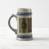 Chope À Bière Bougies et couronne de Noël (Gauche)