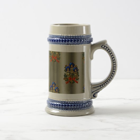 Chope À Bière Bougies et couronne de Noël (Droite)