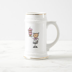 Chope À Bière Boulangère Bonhomme Féminin