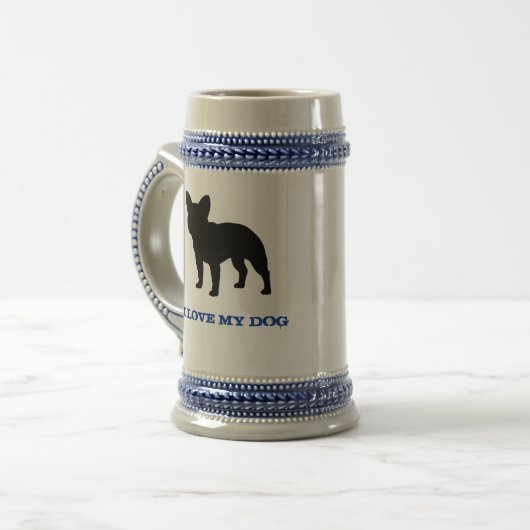 Chope À Bière Bouledogue français (Devant gauche)