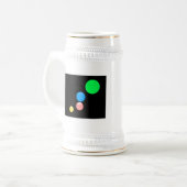 Chope À Bière Boules colorées (Devant gauche)