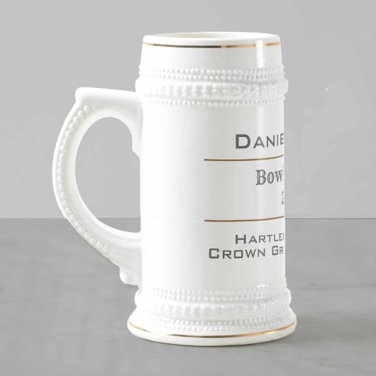 Chope À Bière Bowls Player et Bowls Champion